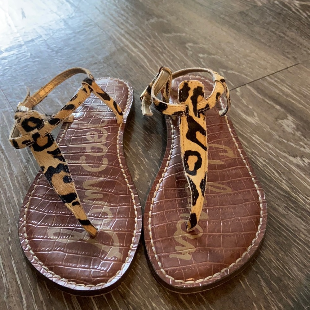 Sam Edelman Cheetah Print Thong Sandals